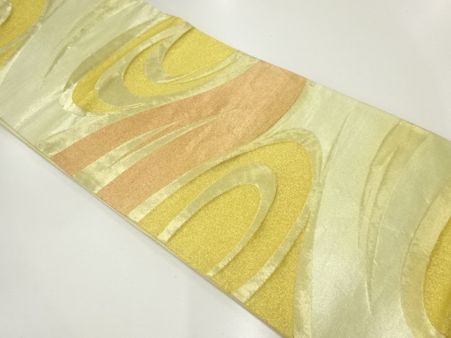 流水模様織出し袋帯